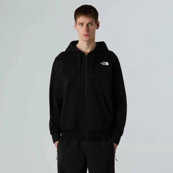 M SIMPLE DOME FULL ZIP HOODIE Black Black M ürün görseli 1