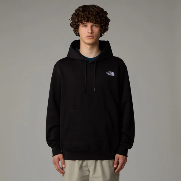 M ESSENTIAL RELAXED HOODIE Black Black S ürün görseli 1