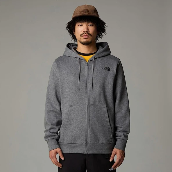 M SIMPLE DOME FULL ZIP HOODIE GREY GREY S ürün görseli 1