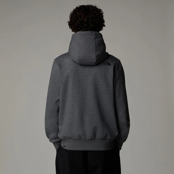 M SIMPLE DOME REGULAR HOODIE GREY GREY S - Resim 2