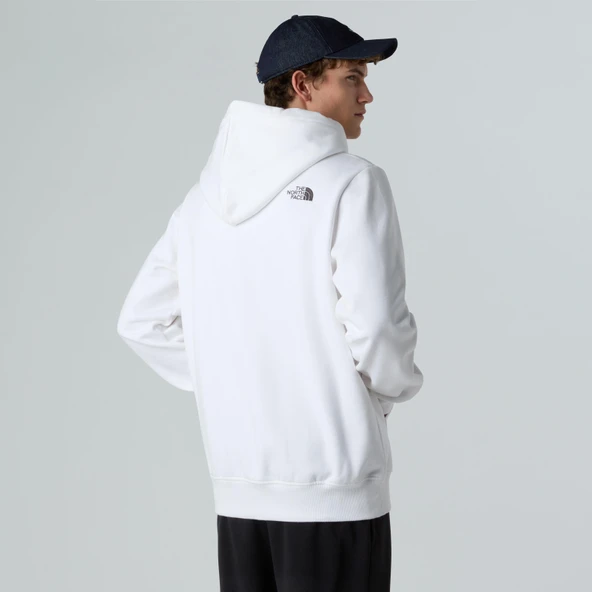 M DREW PEAK REGULAR HOODIE WHITE WHITE XS - Resim 2