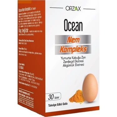 Orzax Ocean Nem Complex Takviye Edici Gıda 30 Tablet - Diş Beyazlatıcı Köpük Hediye ürün görseli 1