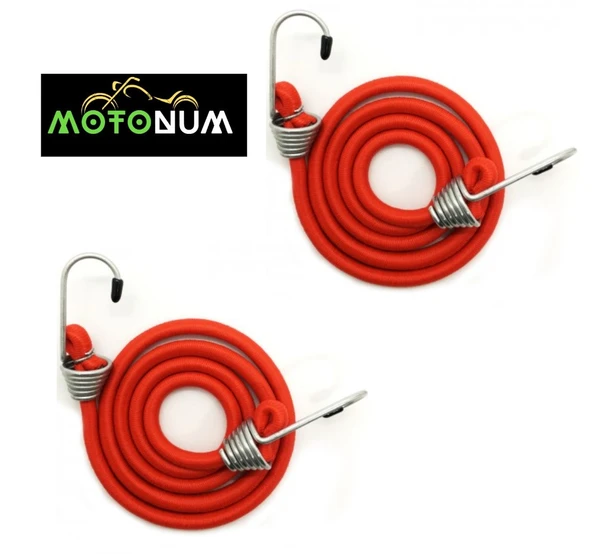 Bagaj Lastiği 1 Metre Kancalı Kırmızı 2 Adet M0144 ürün görseli 1