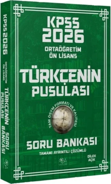 CBA Yayınları 2026 KPSS Lise Ortaöğretim Ön Lisans Türkçenin Pusulası Soru Bankası ürün görseli 1