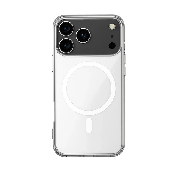 iPhone 17 Pro Max Kılıf Magsafe Özellikli Şeffaf Silikon Kapak ürün görseli 1
