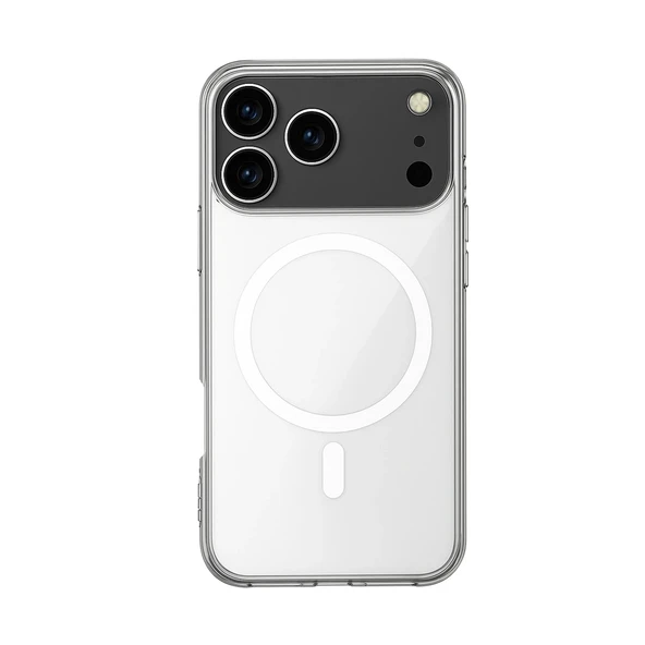 iPhone 17 Pro Kılıf Magsafe Özellikli Şeffaf Silikon Kapak ürün görseli 1
