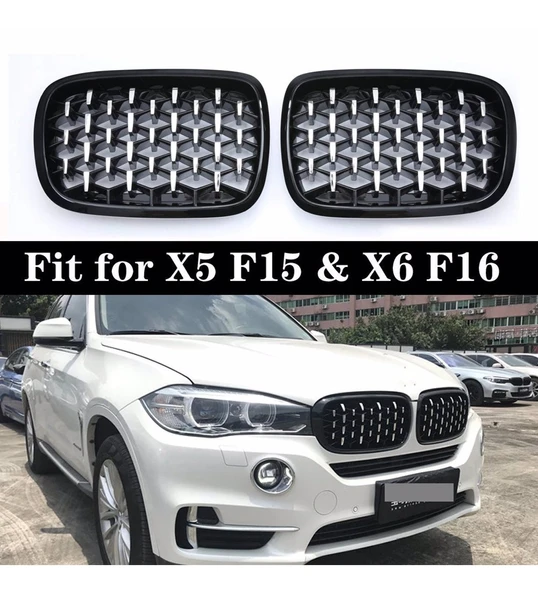 Bmw X5 F15 çift şeritli ön panjur ızgara 2014-2018 arası diamond ürün görseli 1