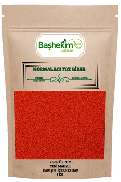 Acı Toz Biber Normal Acılı Yerli Üretim Karışımsız Saf Yeni Mahsul Gurme Kalite 1 Kg ürün görseli 1