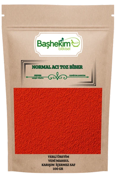 Acı Toz Biber Normal Acılı Yerli Üretim Karışımsız Saf Yeni Mahsul Gurme Kalite 100 Gr ürün görseli 1