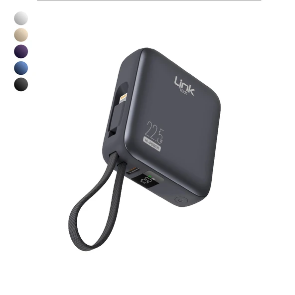LinkTech PD22 Premium 10000 mAh 22.5W Hızlı Dahili Kablolu Powerbank ürün görseli 1