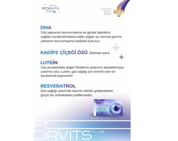 Forvits Lab Vision 30 Kapsül - Resim 2