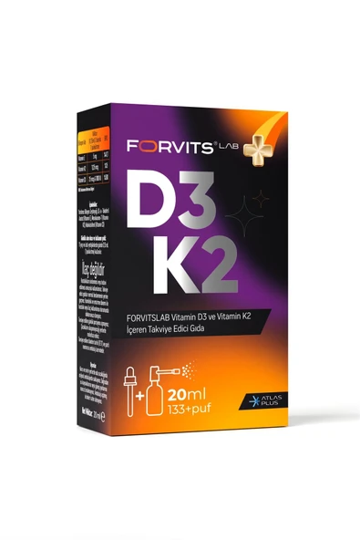 Forvits Lab Vitamin D3k2 Sprey 20 ml ürün görseli 1