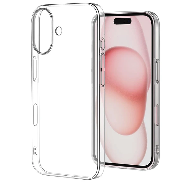 Apple iPhone 17 6.1'' Premium Şeffaf Silikon Kılıf ürün görseli 1