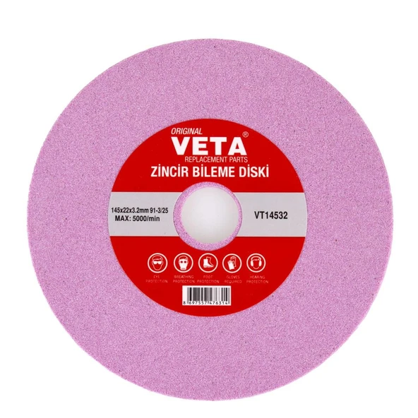 Veta VT14532 Zincir Bileme Diski 145x22x3.2 mm 91-3.25 ürün görseli 1
