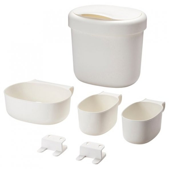 4 Parça Bebek Alt Değiştirme Kapları, IKEA Beyaz Bebek Bakım Ürünleri ürün görseli 1
