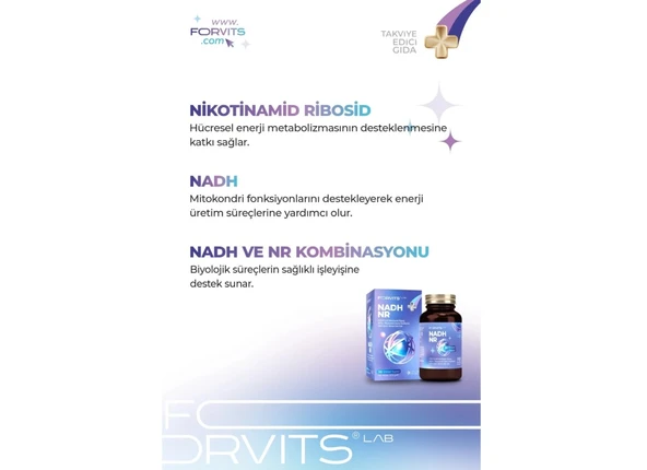 Forvits Lab NADH NR 30 Kapsul - Resim 2