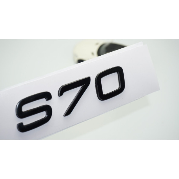 DK Tuning S70 Siyah ABS 3M 3D Bagaj Yazı Logo Volvo İle Uyumlu ürün görseli 1