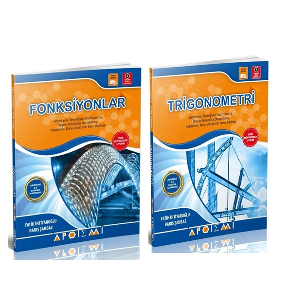 Apotemi Fonksiyon ve Trigonometri Soru Bankası Seti 2 Kitap ürün görseli 1