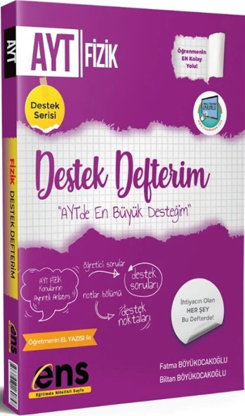 AYT Fizik Destek Defterim ENS Yayıncılık ürün görseli 1