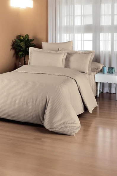 Cottonest SATEN NEVRESİM TAKIMI ÇİFT KİŞİLİK 200 X 220 PAMUKLU ürün görseli 1