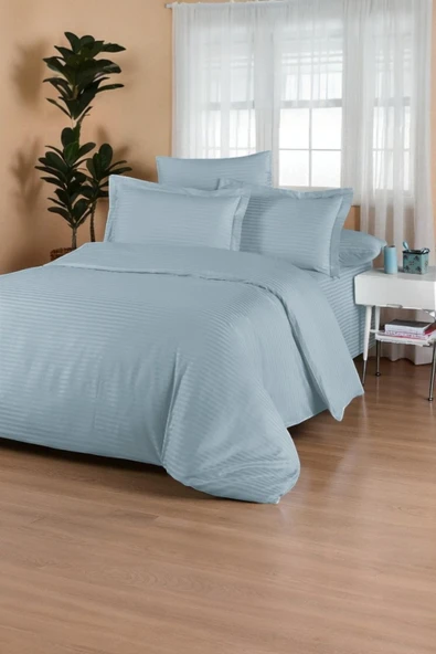 Cottonest SATEN NEVRESİM TAKIMI ÇİFT KİŞİLİK 200 X 220 PAMUKLU ürün görseli 1