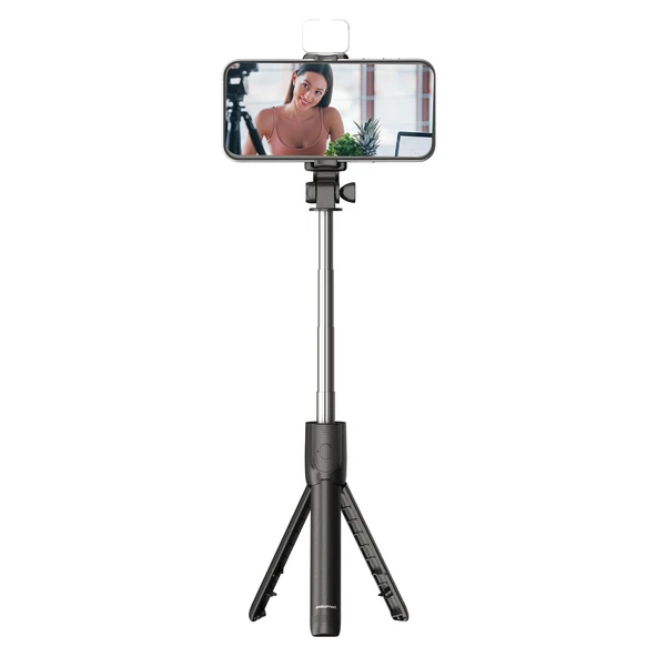 Polosmart PSM137 Işıklı Uzaktan Kumandalı Tripod Siyah ürün görseli 1