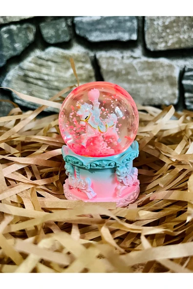 İB GLOBAL Unicorn Küçük Boy Kar Küresi - Resim 3