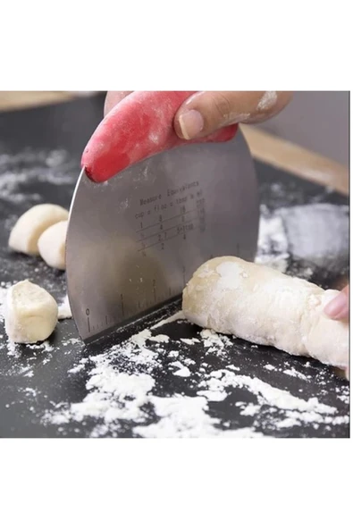 İB GLOBAL Paslanmaz Çelik Hamur Kesme Ve Şekillendirme Spatulası ürün görseli 1