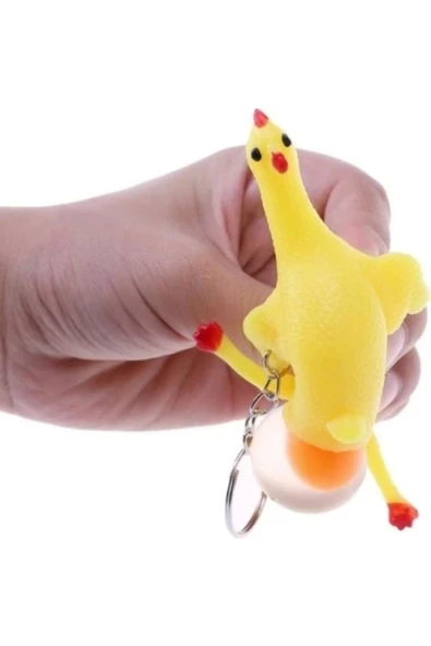 İB GLOBAL Squishy Yumurtlayan Tavuk Anahtarlık ürün görseli 1