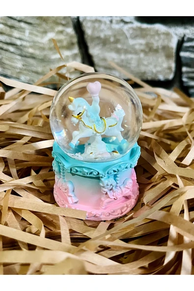 İB GLOBAL Unicorn Küçük Boy Kar Küresi ürün görseli 1