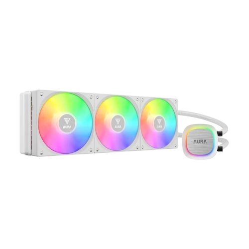 GAMDIAS AURA GL360 V2 WH, White Edition, 360mm,  RGB, 3 Fanli, CPU Sivi Sogutma ürün görseli 1