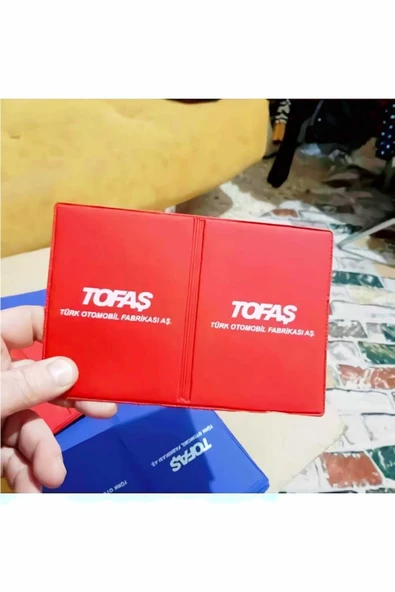 İB GLOBAL Oto Tofaş Araç Kırmızı Ruhsat Kabı Kaliteli Baskı ürün görseli 1