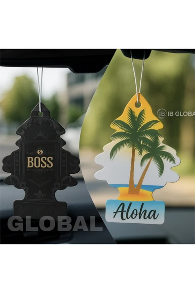 İB GLOBAL Aloha Ağaç Şekil Koku Çift Yönlü 1 Adet ürün görseli 1