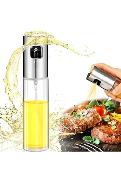 İB GLOBAL Sprey Cam Şişe Zeytinyağı Sirke Yağ Püskürtücü Yağdanlık 100 ml ürün görseli 1