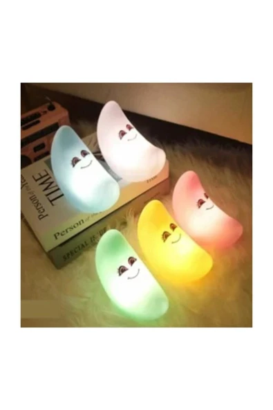 İB GLOBAL Silikon Ay Gece Lambası Led Işıklı ürün görseli 1
