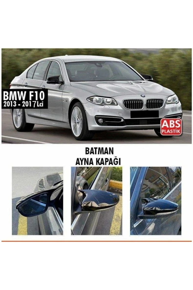 İB GLOBAL Bmw 5 Serisi F10 Lcı Batman Yarasa Ayna Kapağı Piano Black 2013-2017 Makyajlı Kasa ürün görseli 1