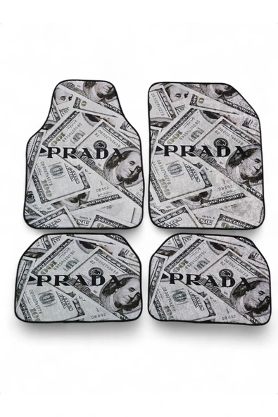 İB GLOBAL DEKOR BASKILI OTO HALI PASPAS TAKIMI ürün görseli 1