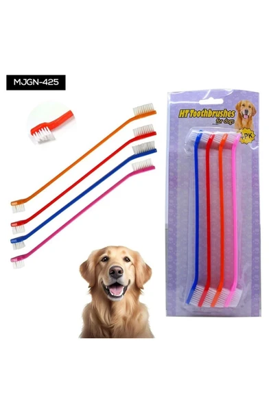 İB GLOBAL 4'lü Kedi Köpek Diş Fırçası - Kdf2994-4569 ürün görseli 1