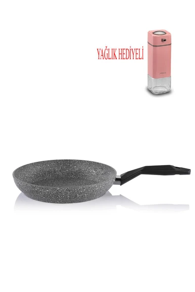 Cory Granit Tava 28 CM Ve Pembe Yağdanlık ürün görseli 1