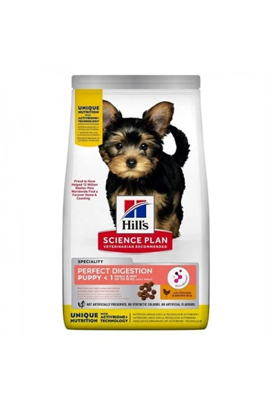 Hill's  Hill's Science Plan Perfect Digestion Small Mini Puppy Sindirim Düzenleyici Küçük Irk Yavru Köpek Maması  1.5 Kg ürün görseli 1