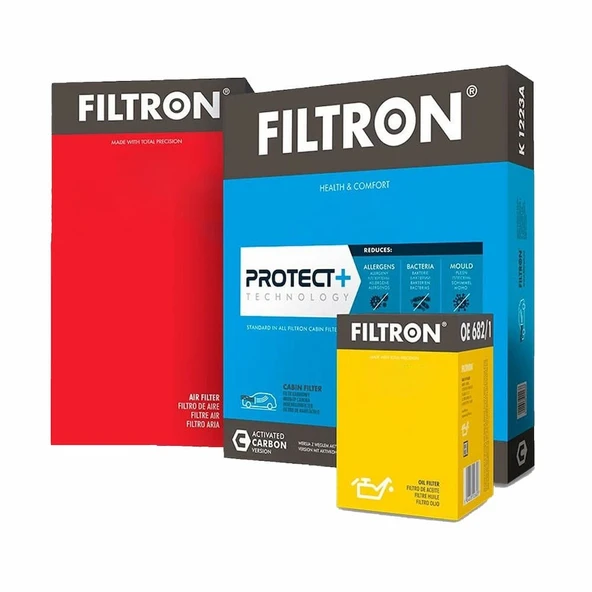 Filtron 3'lü Filtre Bakım Seti Opel Corsa D 2010-2014 ile uyumlu ürün görseli 1