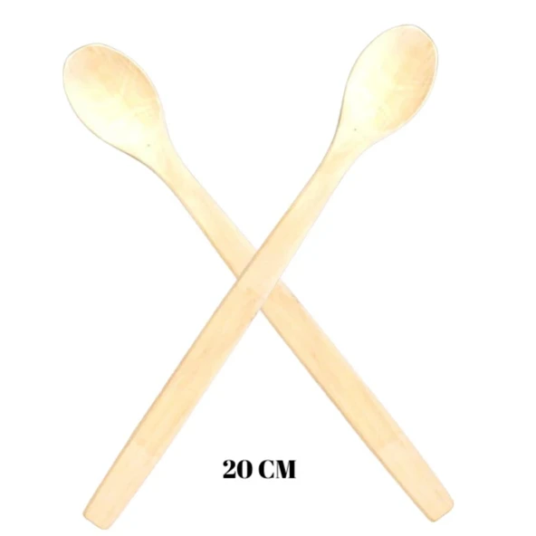 20 cm Şimşir Ağacından Doğal Mama ve Baharat Kaşığı ürün görseli 1