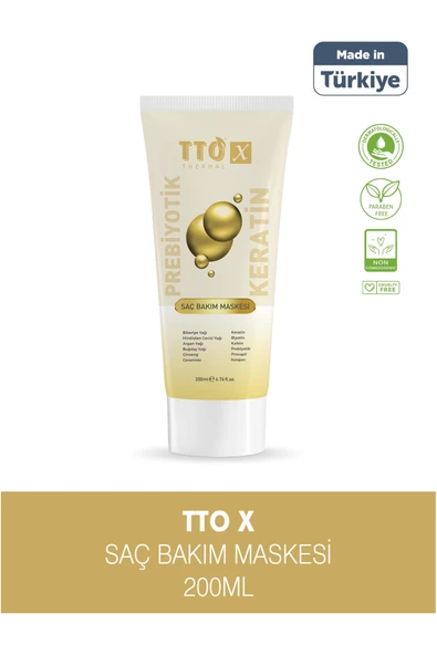 Tto X Prebiyotik Saç Bakım Maskesi 200ml ürün görseli 1