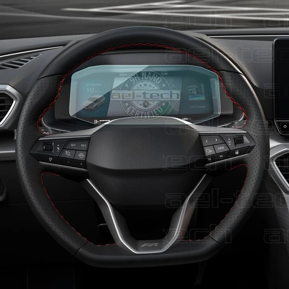 Cupra Leon Uyumlu 10.25 İnç Dijital Gösterge 9H Nano Ekran Koruyucu ürün görseli 1