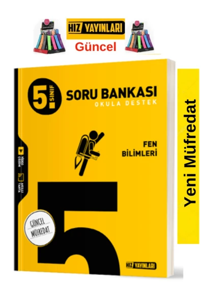 Hız ve Renk Yayınları Hız 5.Sınıf Yeni Müfredat Fen Bilimleri Soru Bankası +Kalemlik ürün görseli 1