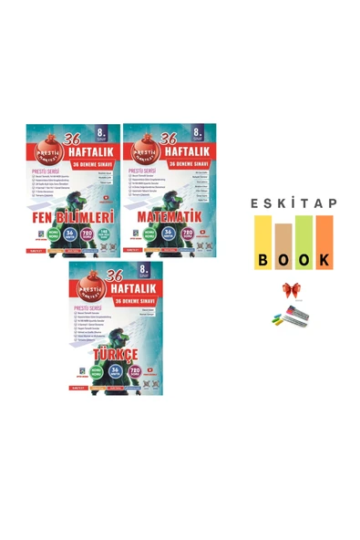 Nartest Yayınları 8. Sınıf Haftalık MATEMATİK + FEN BİİMLERİ + TÜRKÇE Denemeleri( 1 ADET NOT DEFTERİ HEDİYE) ürün görseli 1