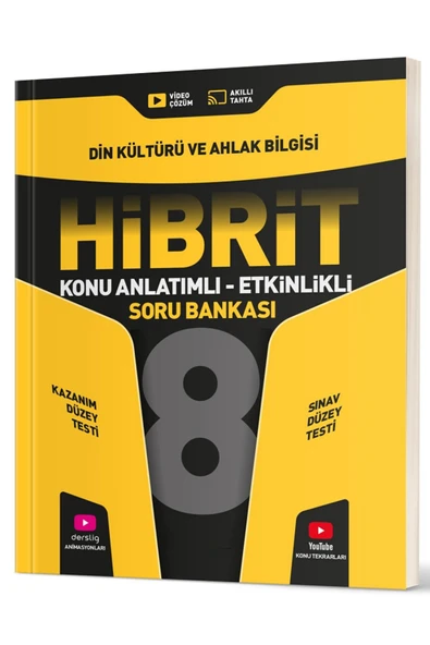 Evrensel İletişim Yayınları 8.Sınıf Hız Yayınları HİBRİT Din Kültürü Konu Anlatımlı Etkinlikli Soru Bankası / Kazanım Düzeyi ürün görseli 1