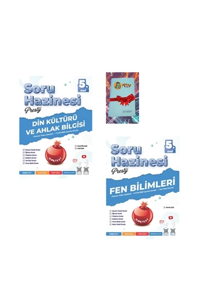 Nartest Yayınları 5. Sınıf Prestij DİN KÜLTÜRÜ + FEN BİLİMLERİ Soru Hazinesi (DEFTER HEDİYE) ürün görseli 1