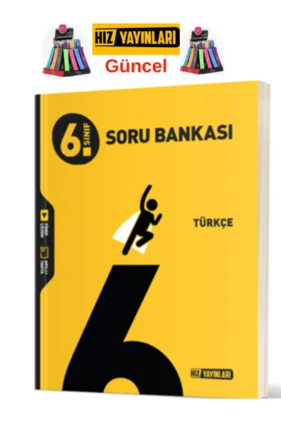 Hız ve Renk Yayınları Hız 6.Sınıf Türkçe Video Çöz.Soru Bankası+Kalemlik(Orta-İleri Seviye) ürün görseli 1