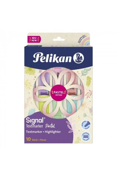Pelikan SİGNAL Textmarker 10'lu Pastel Renkler Set- ürün görseli 1